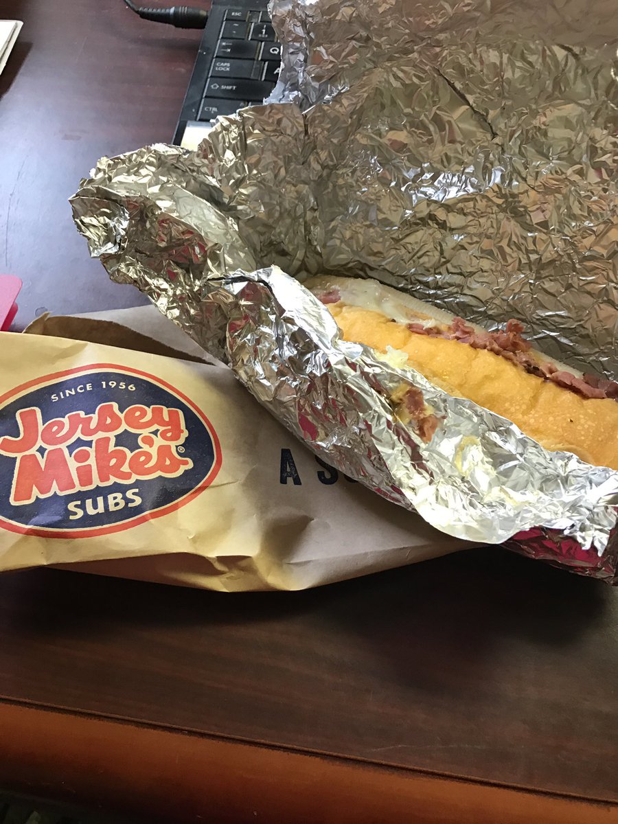 AprilMarieKemp's tweet photo. Looks like I'll be eating @jerseymikes two days in a row. #nonprofit-addict #helpanyoneyoucan #bethechange https://t.co/qnmuO9I6qL