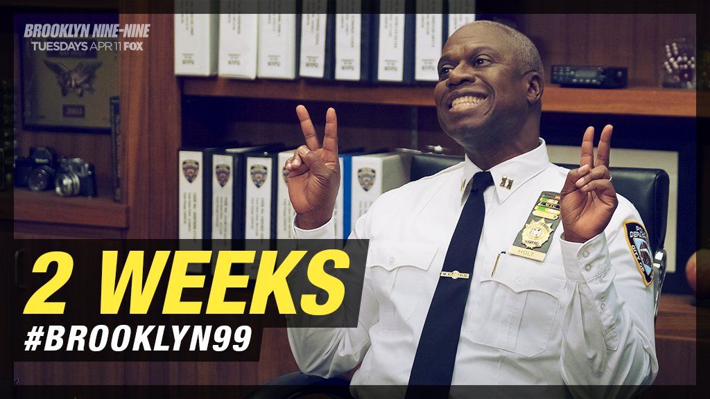 #Brooklyn99 is back in two weeks! See you soon. ✌️