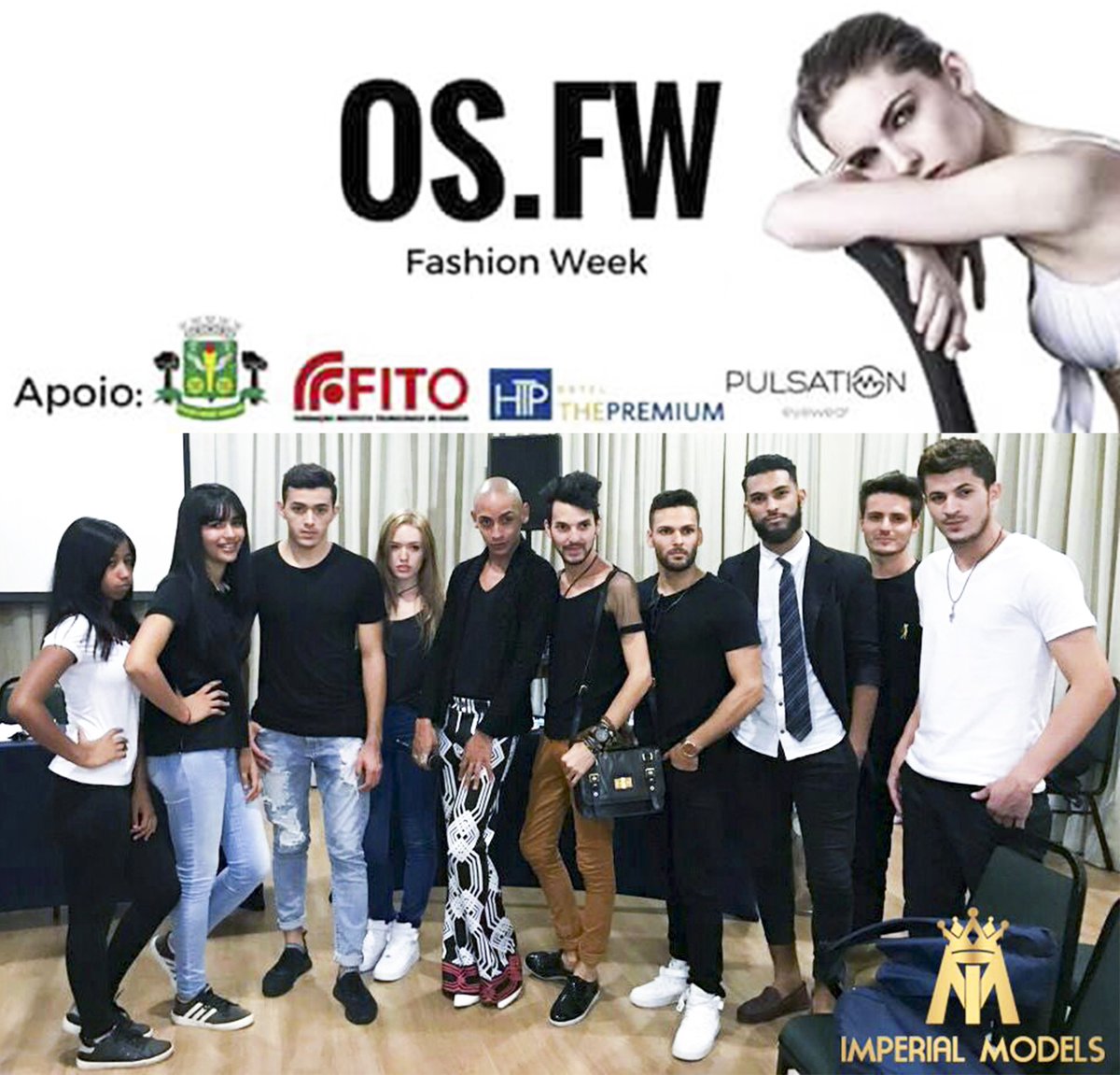 _imperialmodels's tweet image. Modelos Aprovados São Paulo Fashion Week (SPFW) e semana da moda em Osasco. #SemanaDaModa #SPFW #Aprovados #ImperialModels