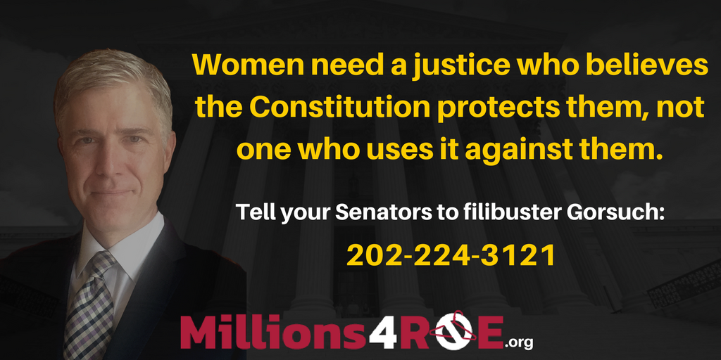 Gorsuch has put the religious freedom of a corporation above women's right to access birth control #StopGorsuch
bit.ly/2mYcsAv