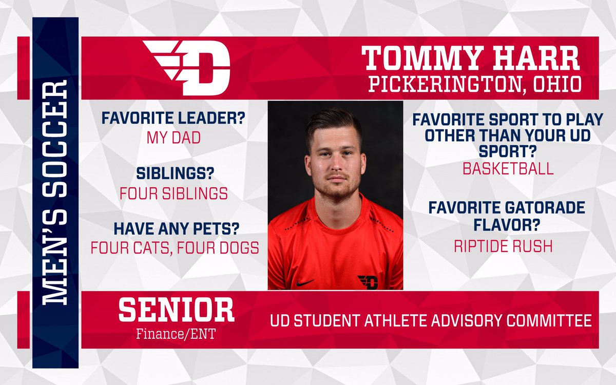 Hope everyone is having a terrific Tuesday!  Tommy Harr is your Men's Soccer SAAC rep ⚽️