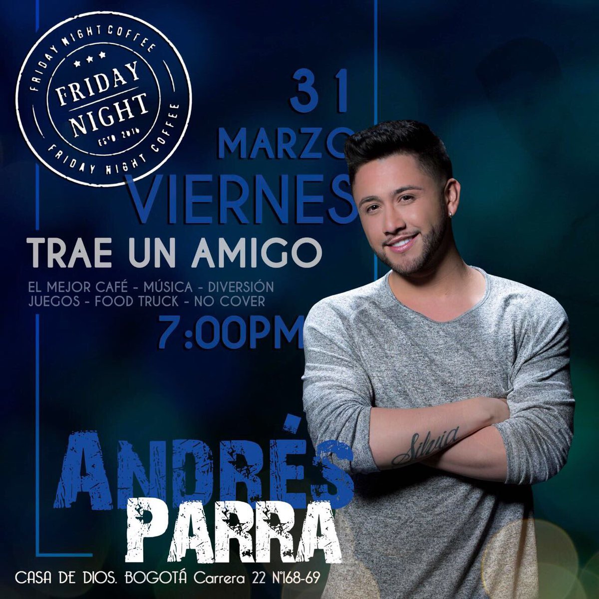 ReadiColombia's tweet photo. ¡Te esperamos este viernes 31 de Marzo!
📌Evento para mayores de edad.
#FridayNightCoffee #Readicolombia https://t.co/dXm32ZXt73