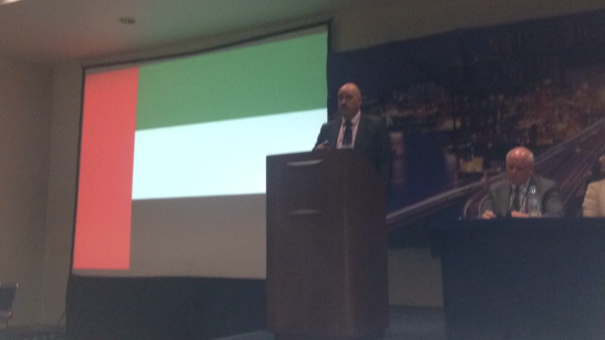 SeminarioPIARC's tweet photo. Jonathan James nos habla sobre "Política de Transporte de Carga en los Emiratos Árabes Unidos" 

#SeminarioPiarc https://t.co/bqoUOZ1Liu