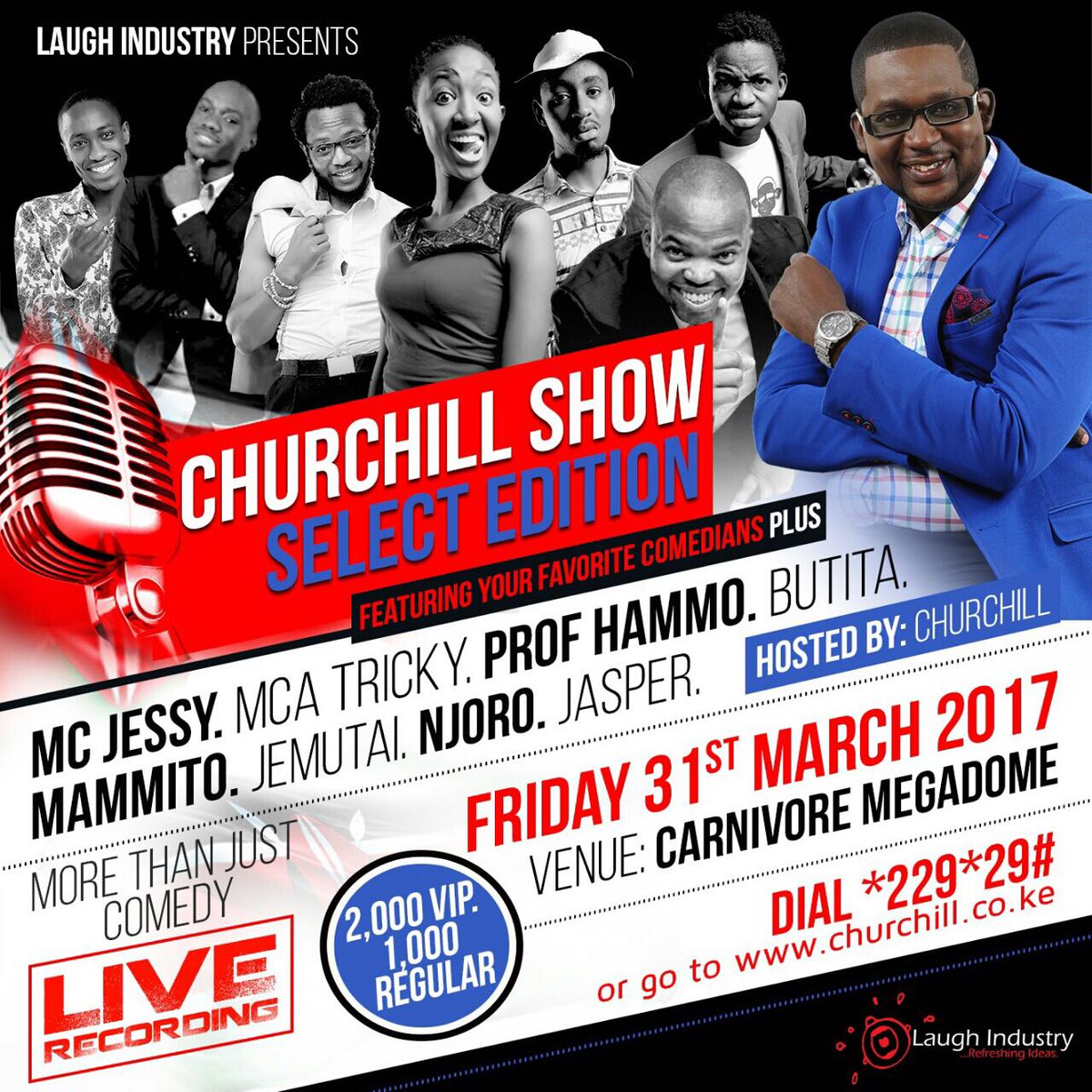 victormatara's tweet photo. The Two Rivers edition was Epic, expecting it to be more fire this Friday at the Carnivore.
#ChurchillSelectEdition https://t.co/vqTY7Pwf25