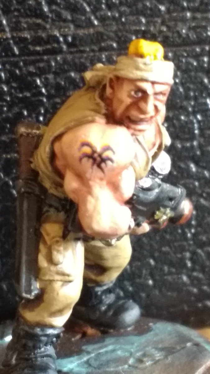 Portas30k's tweet image. Trying out some tattoo decals. #Warmongers #PaintingWarhammer