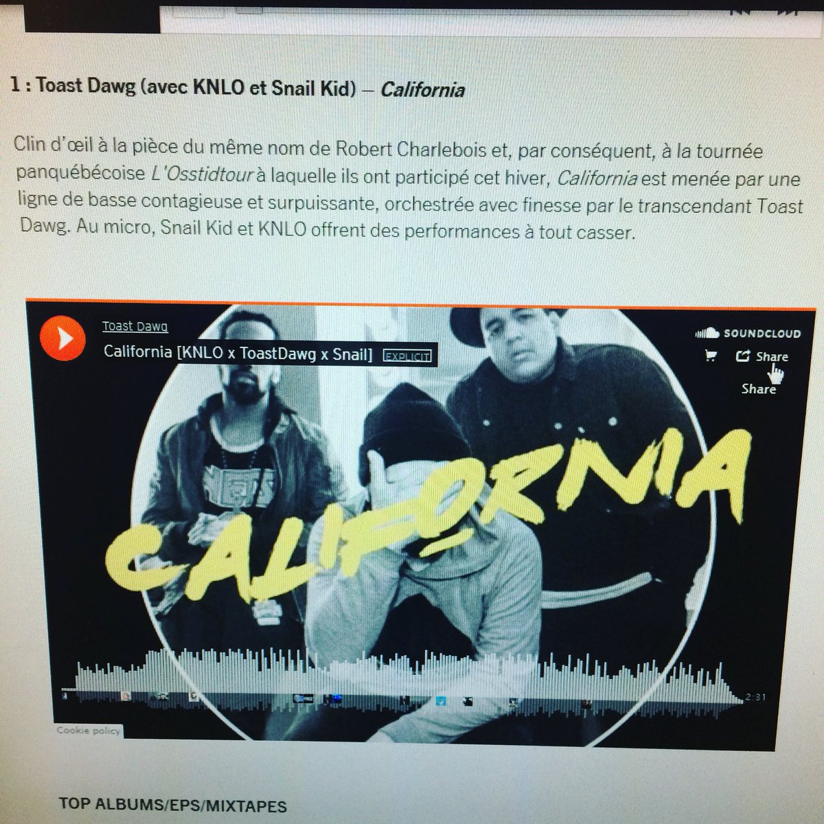 Plusse meilleure tracks de rapkeb pour le début de 2017
brbrtfo.com/actualite/hip-…