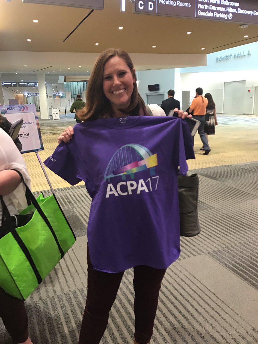 BUPioneers's tweet photo. Our fearless leader representing the #acpa17 shirt on our last day! https://t.co/c2n20LWAHf