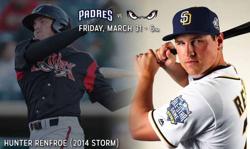 Storm_Baseball's tweet photo. Former Storm Hunter Renfroe will be at The Diamond THIS FRIDAY when we take on the @Padres. Will you? #FroeKnows

🎟: https://t.co/AF13k4WPrb https://t.co/eTUSJnhseO