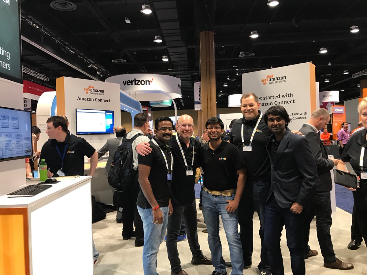 Zoho's tweet photo. Zoho announces the mother of all cloud contact center integration. #Amazon Connect @enterprisecon #EC17 #CRM #desk. https://t.co/pouEeRKOUk https://t.co/3tMsNeiEFt