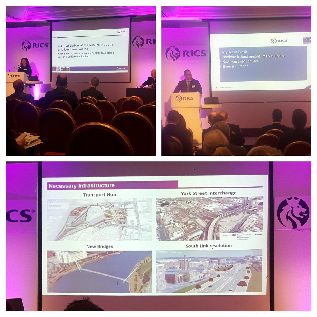 Engaging speakers & topics at todays @RICSNI #CPDDay at @HiltonTP