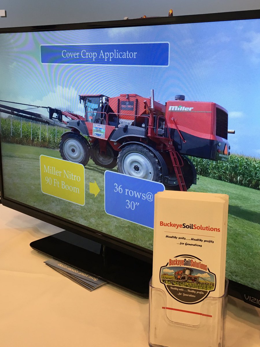 HealthyOhioSoil's tweet photo. Have you seen this Ohio company seeding cover crops? @MikeWilleke @buckeye_soil #OSHS2017 your sponsorship is appreciated! https://t.co/Al74Olrq2w