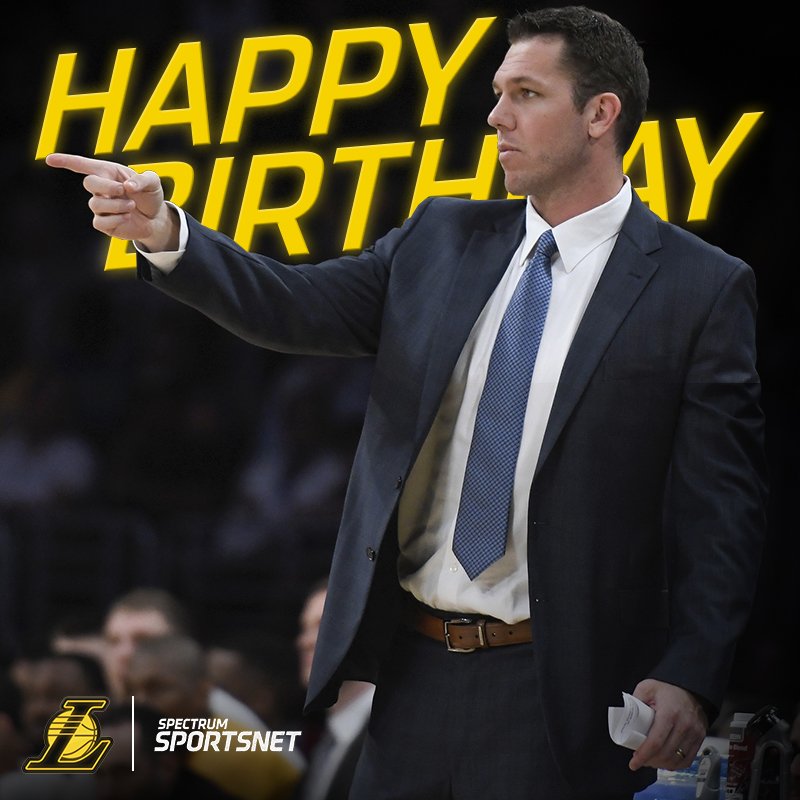 Join us in wishing head coach Luke Walton a happy birthday! 