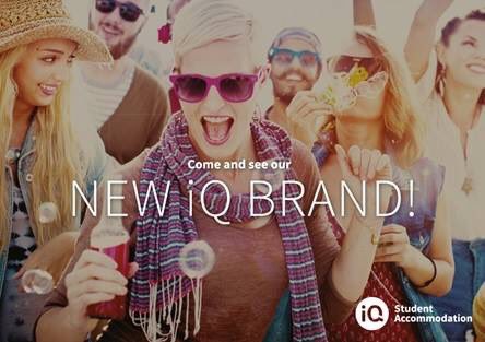 Hello from iQ Student Accommodation Huddersfield! 
Come and see our NEW iQ brand tomorrow and enjoy some free food and drink@HuddersfieldUni