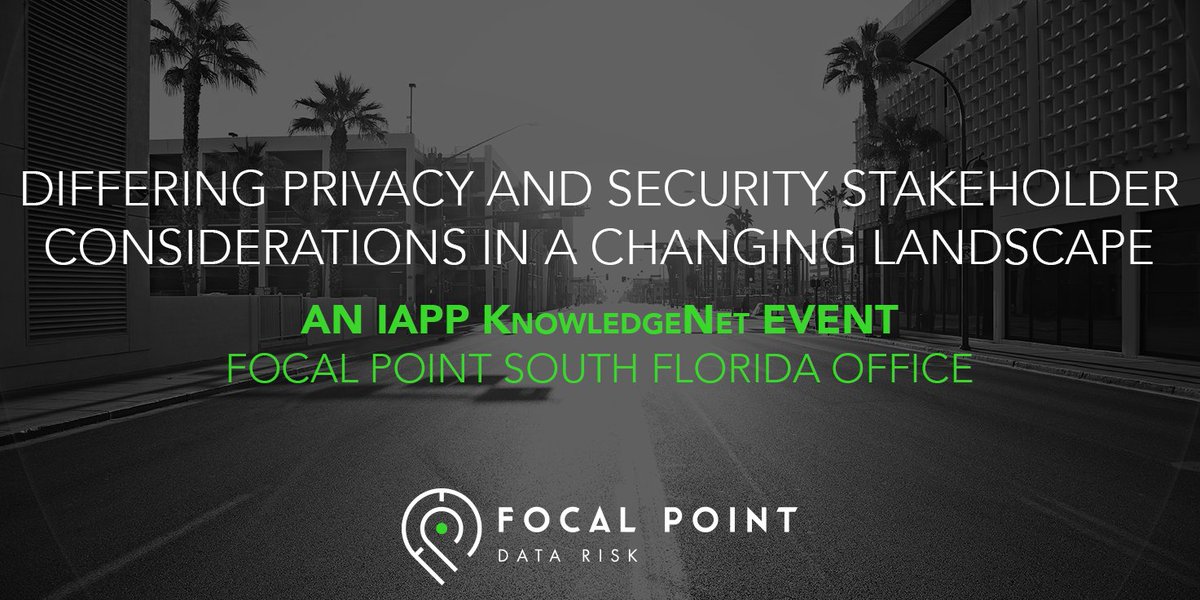 FocalPointDR's tweet image. This Thursday we&apos;re hosting a @PrivacyPros #KnowledgNet event and providing breakfast. Register now: hubs.ly/H06T6wl0 #securityevents
