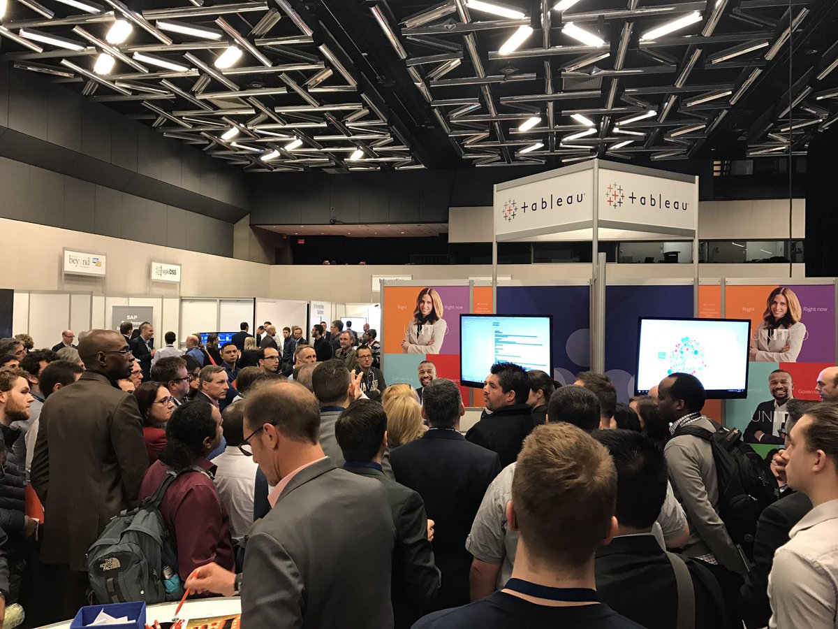 tableau's tweet photo. We're at #Datavore2017! Stop by booth #1 to learn how to get the most out of your data. https://t.co/ZEUvPVX4nS