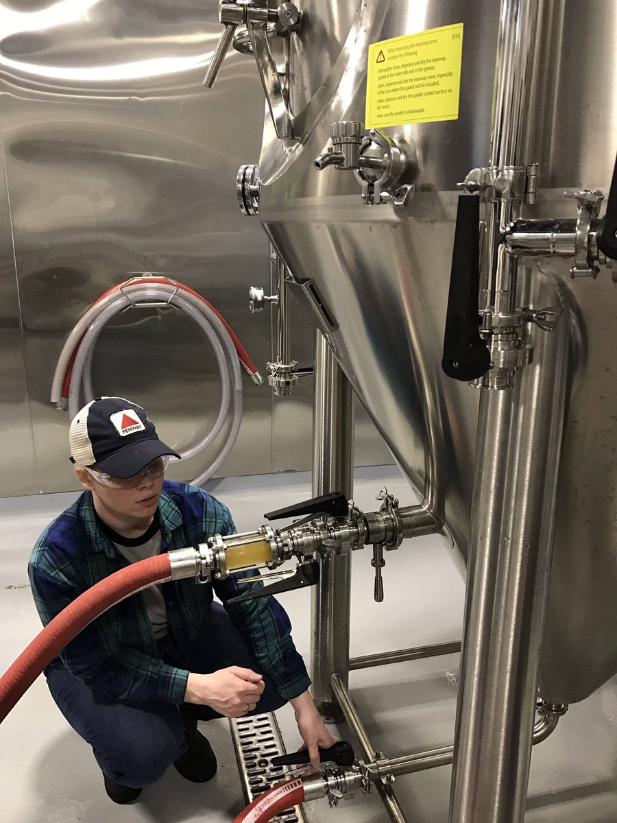 Cathi, the beer whisperer #badlabbeer #NHBeer #beernh #craftbeer #paleale #qualitycontrol