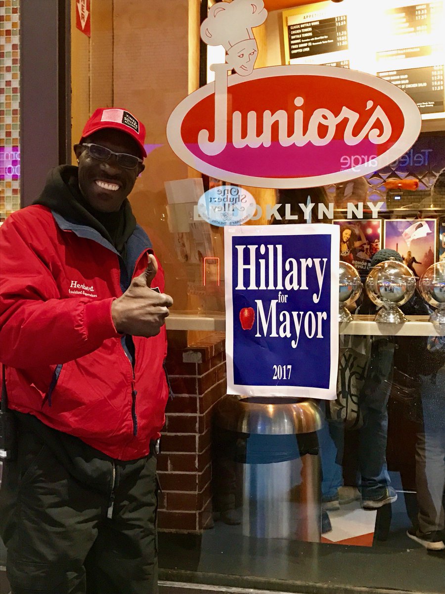 CarenaConsult's tweet photo. More posters seen in NYC!!! #HillaryforMayor https://t.co/ftmCMkHoRA