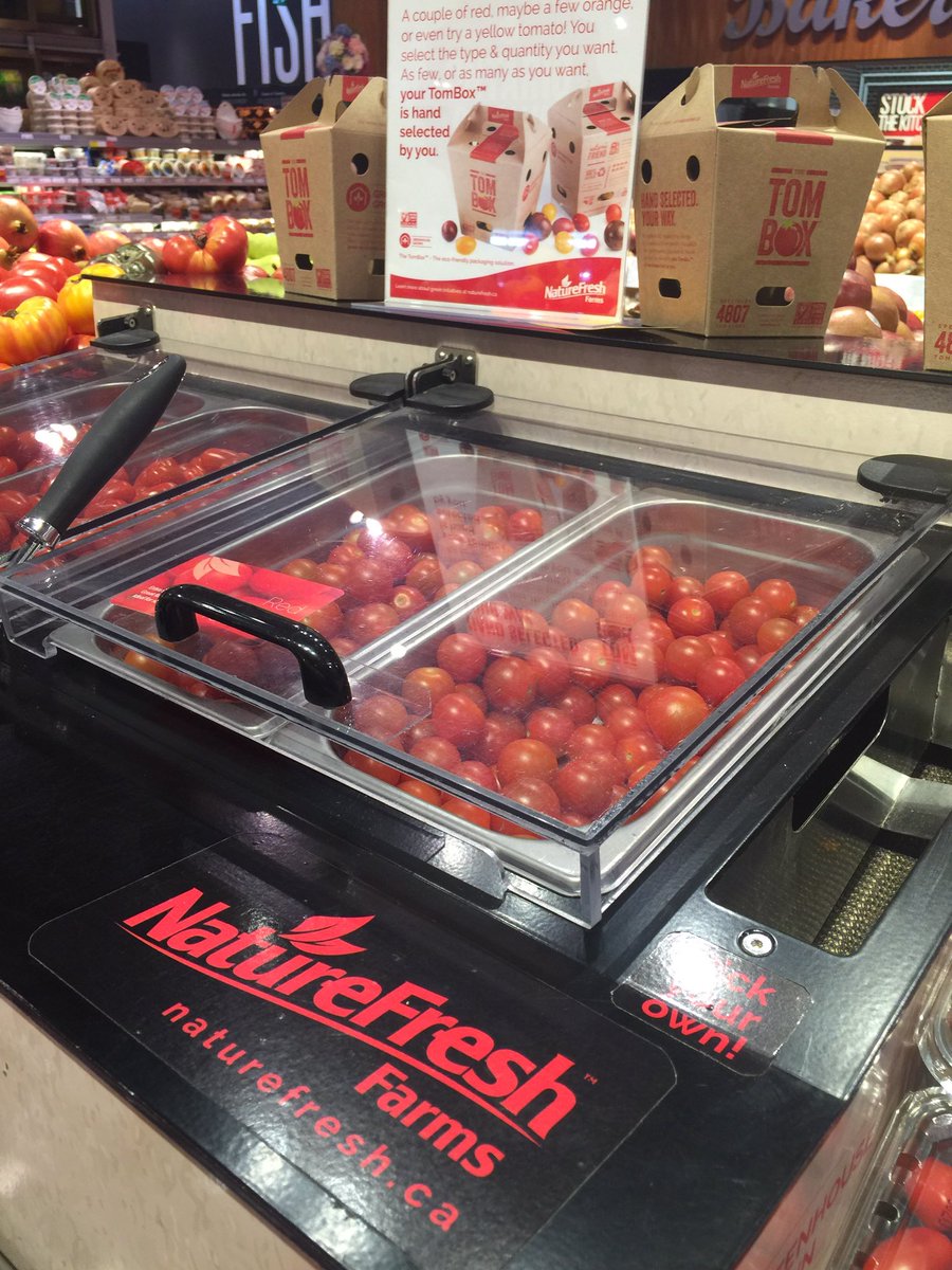 Nature_Fresh's tweet photo. #SPOTTED the #TomBar at @LoblawsON on Lakeshore in #mississauga. Pick your own tomatoes and take them home in your personal #TomBox! https://t.co/XbhrvbWOwq