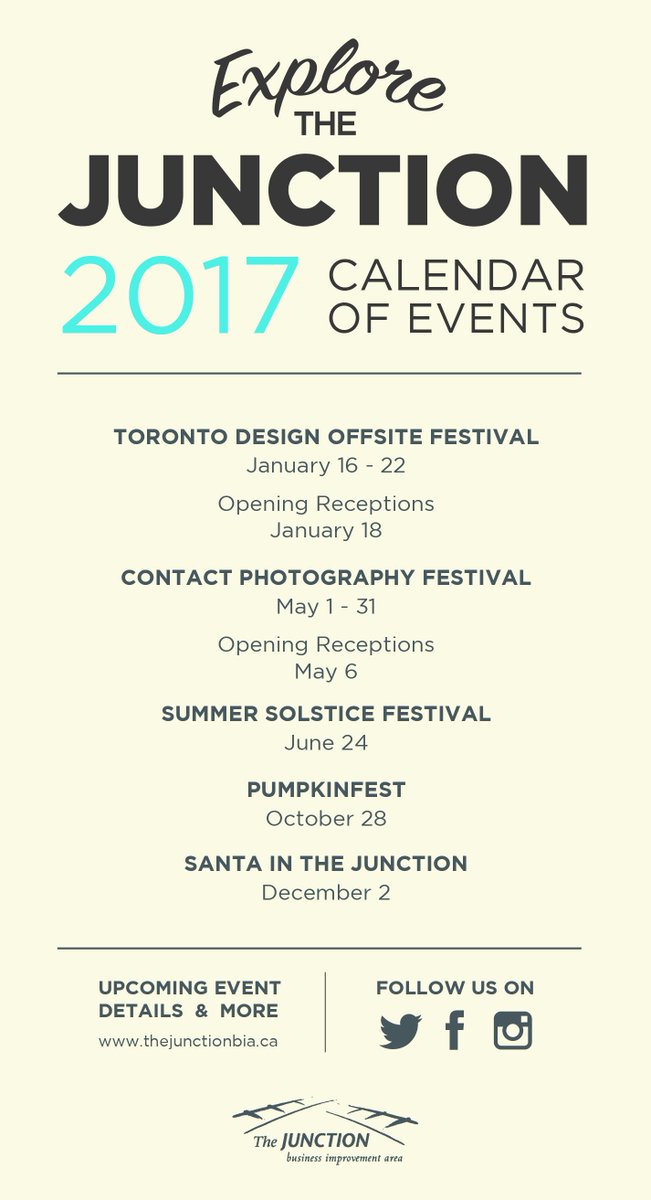 Shaping up to be a busy year in The Junction. The @ContactPhoto Festival is here in May, then <a href="/JunctionSummer/">JunctionSummer</a> Solstice in June, and more!