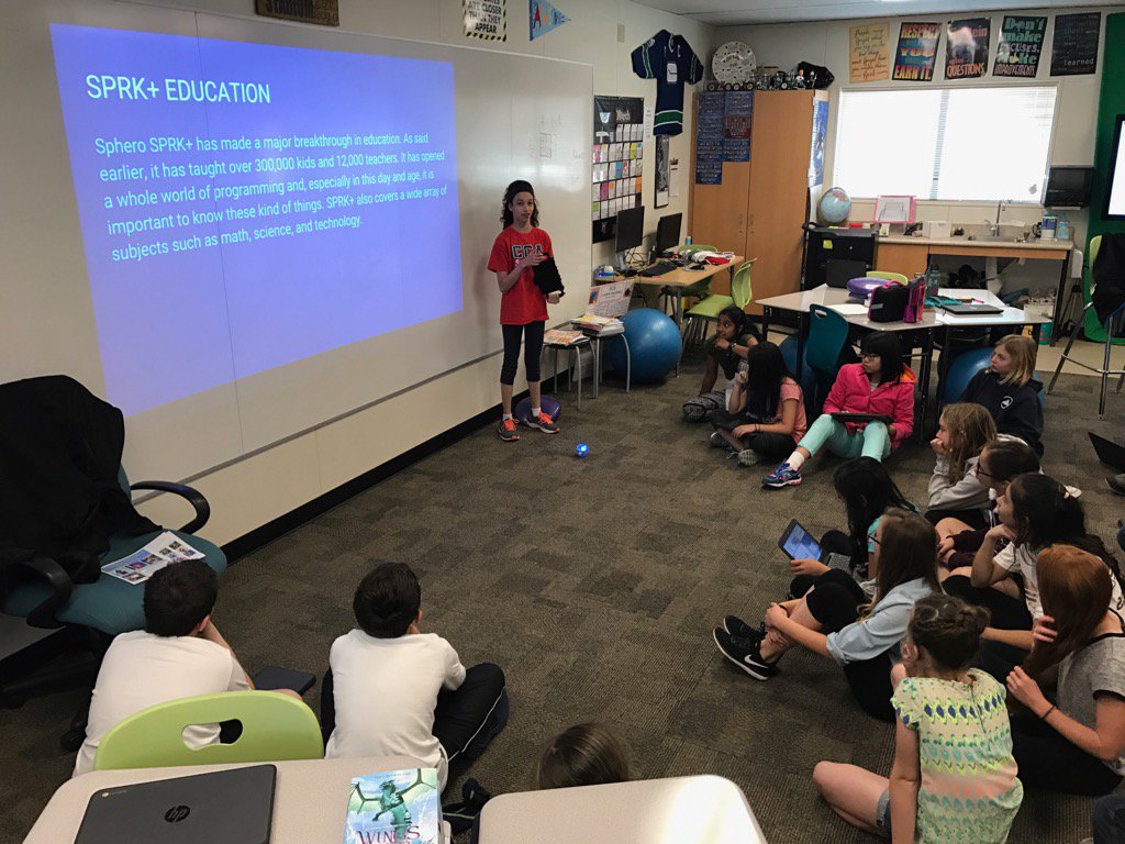tallteacher15's tweet image. Genius hour presentation on coding with @SpheroEdu ! #beawesome #codinginclassrooms #rusdproud #coyotesCAN