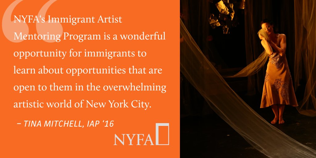 nyfacurrent's tweet photo. Attn immigrant artists in the performing &amp; literary arts: apply by 4/26 for our Immigrant Artist Mentoring Program! https://t.co/vBTuPQ08Bu https://t.co/fKNW6Hfx3k