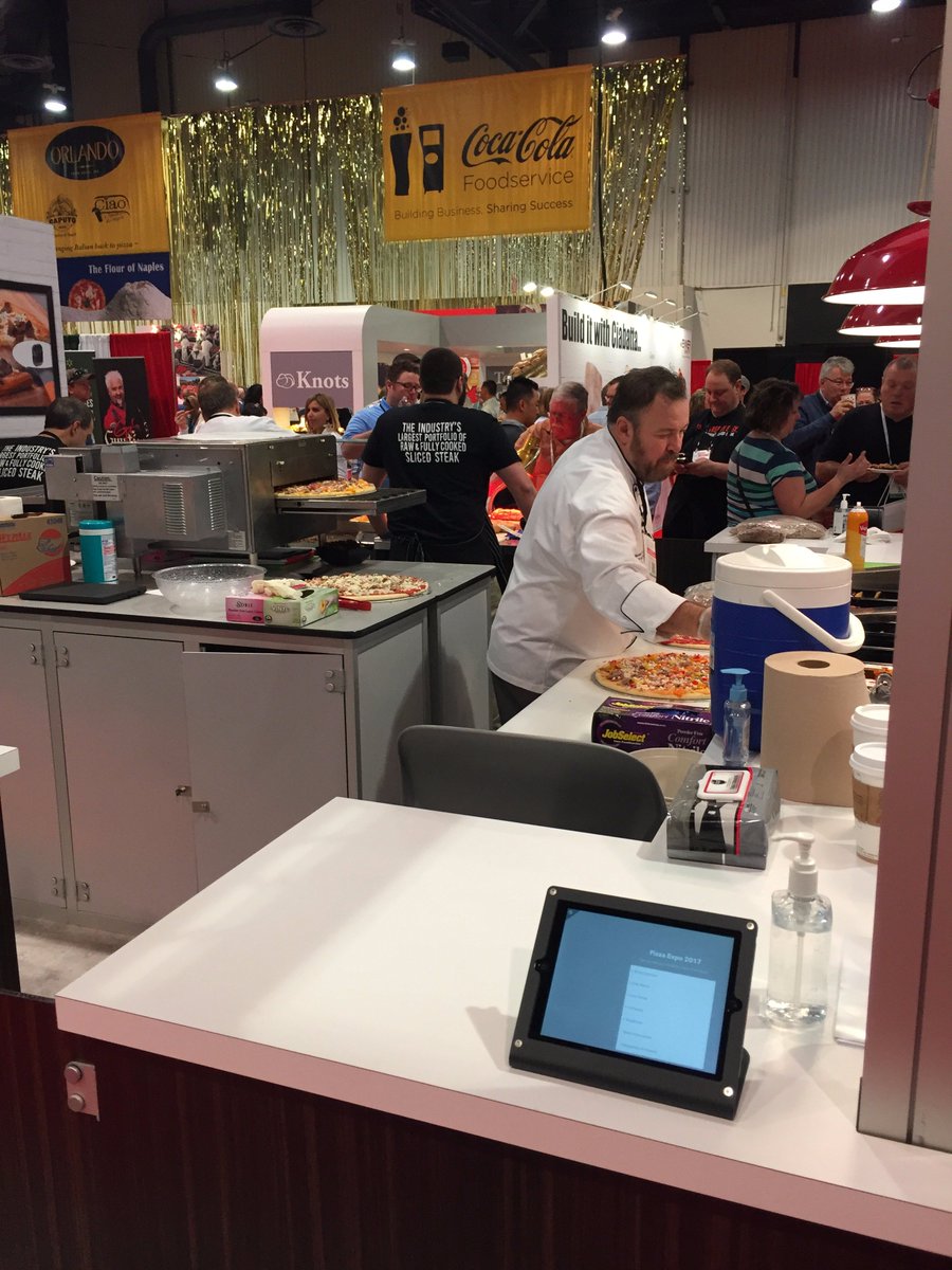 APFFoodService's tweet photo. Sliced steak pizza and sandwiches are ready to sample! Stop by both N363! https://t.co/R3A8IWO0Fy