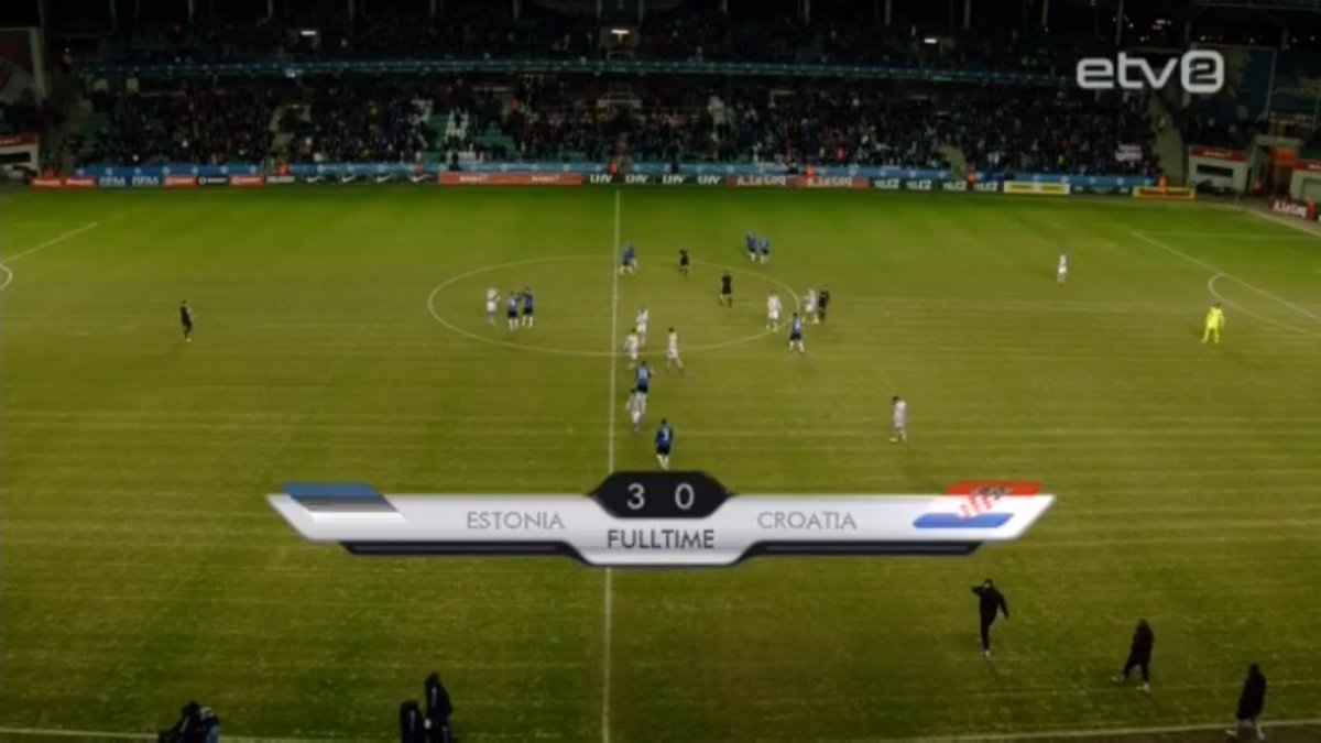 parlonsfoot's tweet photo. #Estonie 3-0 Croatie
Incroyable victoire de l'Estonie dans ce match amical! Quel plaisir! C'est immense!
#ESTCRO https://t.co/KrZ5LDrsZV