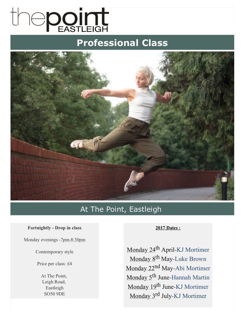lukebrownco's tweet image. Come &amp;amp; dance with me on May 8th 7pm @PointEastleigh. Awesome line up of teachers coming up with @KJLMortimer @mortimer_abi &amp;amp; Hannah Martin.