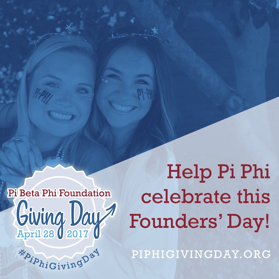 #PiPhiGivingDay is ONE MONTH from today! Celebrate our 150th milestone by making a gift in honor of our founding: piphigivingday.org