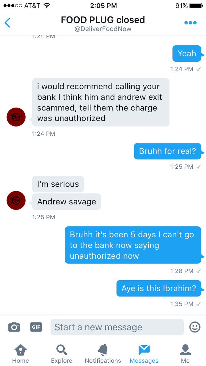 AirJordankidd96's tweet image. @DeliverFoodNow THESE NIGGAS ARE REAL LIVE SCAMMERS BEEN WAITING 5 DAYS FOR MY SHOE ORDER. THEY MESSAGE ME TELLING ME TO GO TO MY BANK SMH 😡