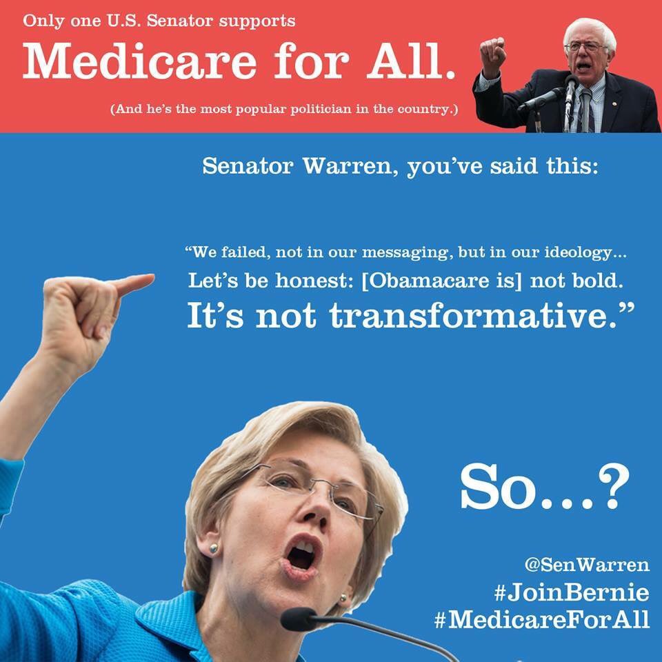 CoryBruckschen's tweet photo. @SenWarren Will you #JoinBernie and support #MedicareForAll ? #BernieCare #SinglePayer #UniversalHealthcare https://t.co/hvAaSUWvog