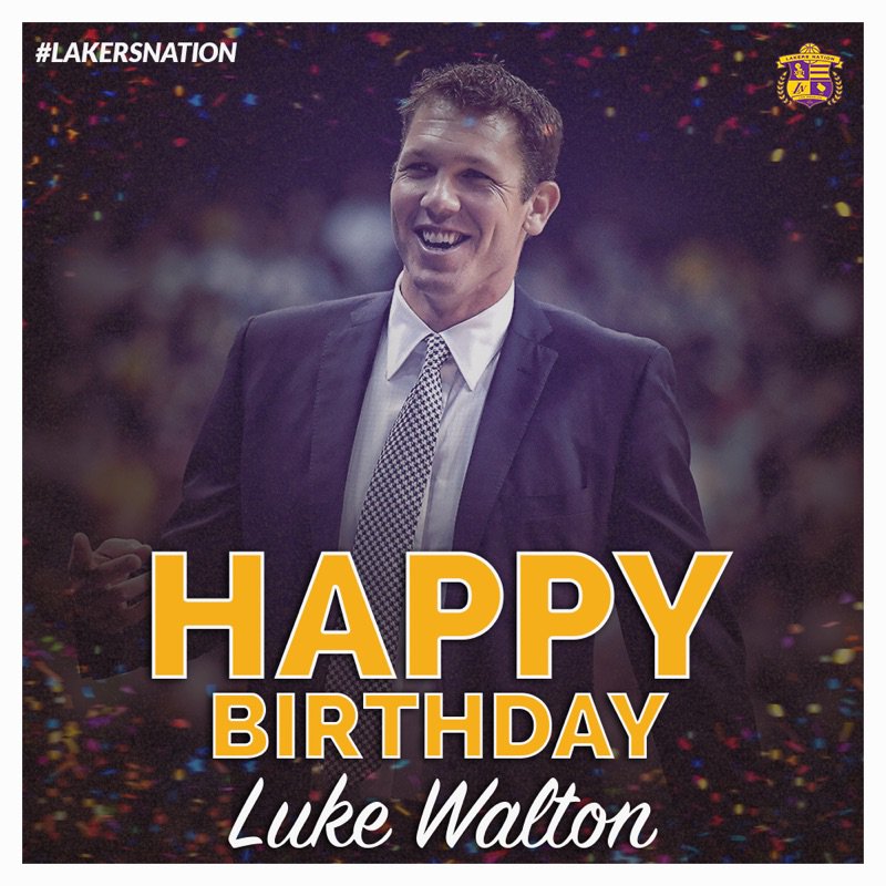 Join us in wishing Luke Walton a Happy 37th Birthday 