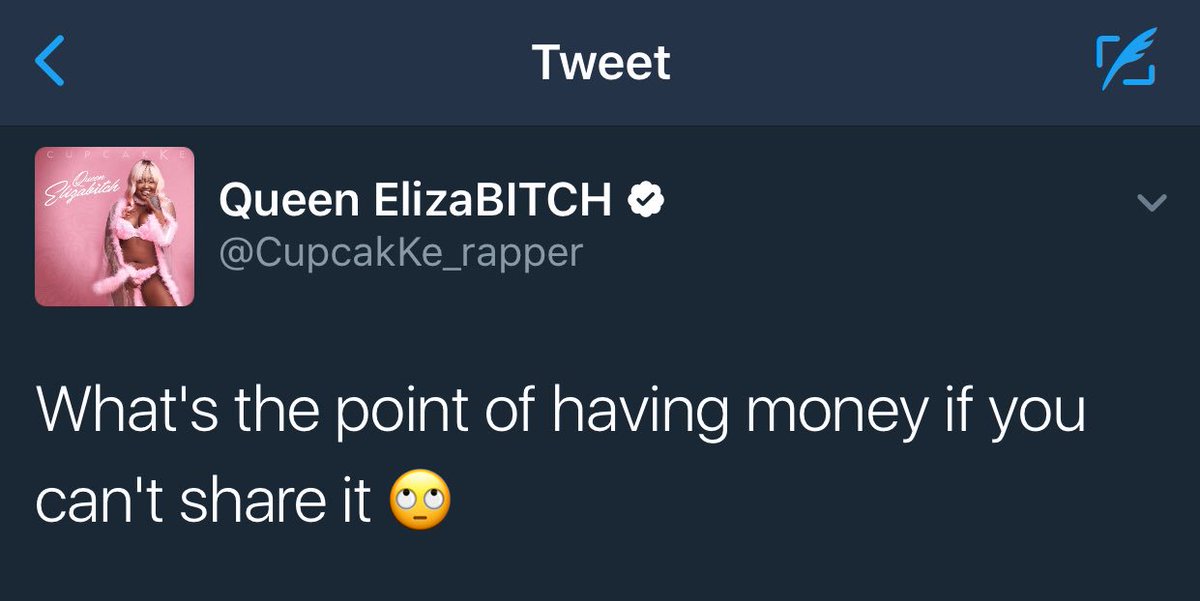 Musicnews_feed's tweet photo. CupcakKe constantly sends money to her fans, and just recently she sent $200 to a girl who got kicked out of an abusive home. A true saint 💙 https://t.co/JKG2LtQoNk