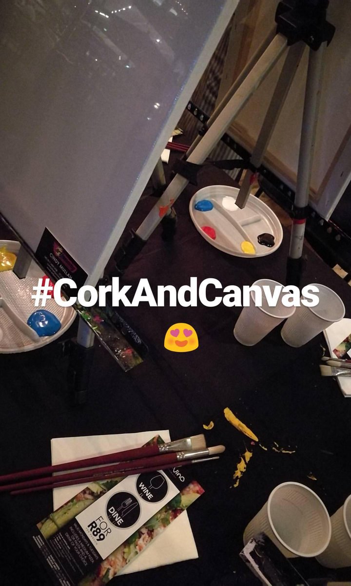 #CorkAndCanvas <a href="/ArtjammingSA/">Artjamming South Africa</a> <a href="/pizaevino/">Piza e Vino</a>