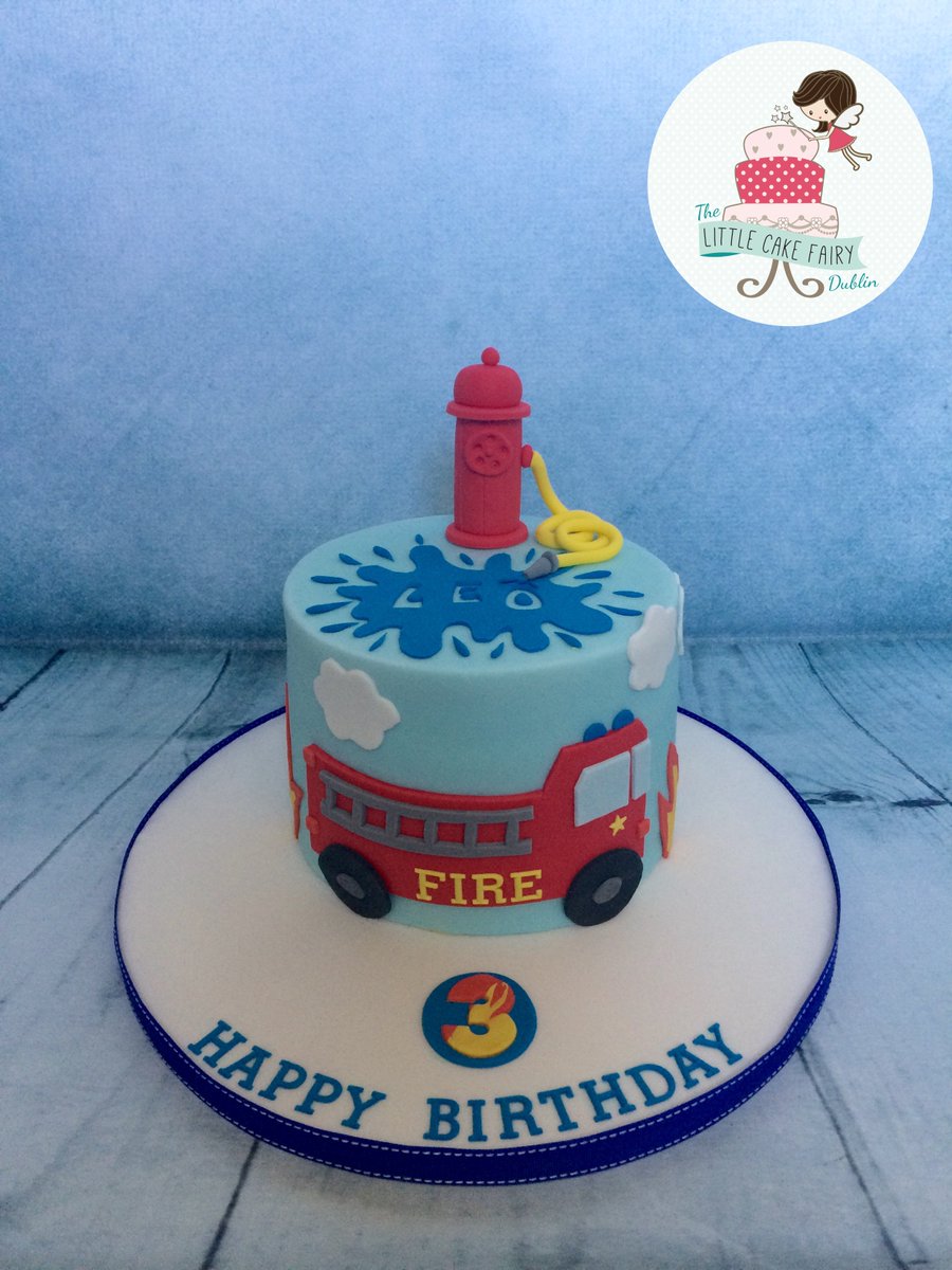 Fire Truck Layer Cake - Classy Girl Cupcakes