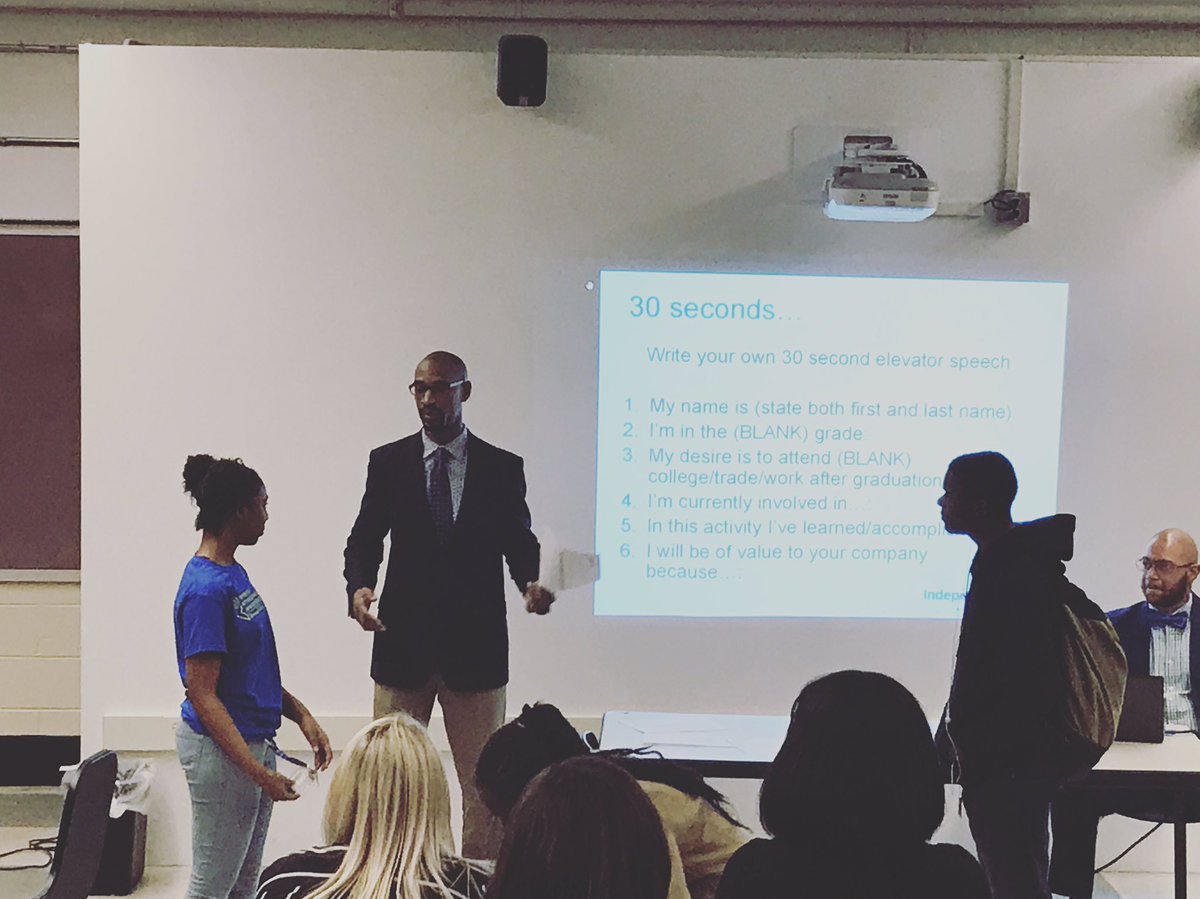 TriZenLLC's tweet photo. Representatives from @IBX leading students in a career exploration workshop at Benjamin Franklin High School! @gearupphilly @ULPhilly https://t.co/9ND0OeiHSS