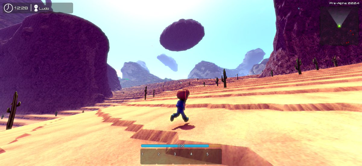 LudoriaGame's tweet photo. Improved world generation! now with stunning #overhangs. It makes the world more diverse and interesting to explore. #gamedev #indiedev https://t.co/BRNjvyndOA