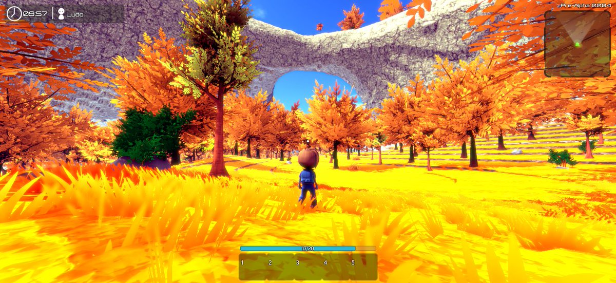 LudoriaGame's tweet photo. Improved world generation! now with stunning #overhangs. It makes the world more diverse and interesting to explore. #gamedev #indiedev https://t.co/BRNjvyndOA