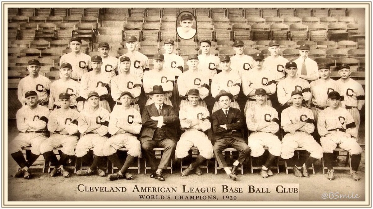 Baseball by BSmile on X: 1920 Cleveland #Indians Baseball Club