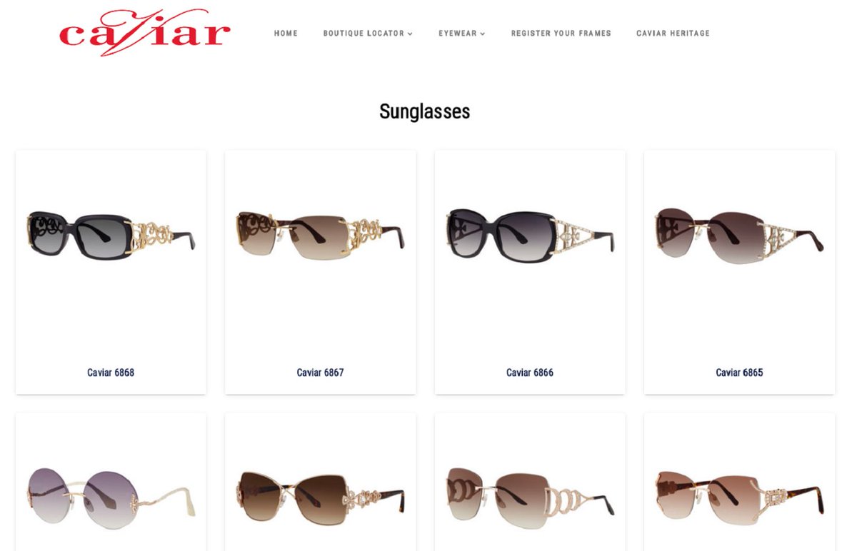 CaviarFrames's tweet photo. All new look, collections, &amp; a dealer locator can now be seen on
https://t.co/J8fUqHaBEG Check out what's new today! https://t.co/voBkEiAZRY