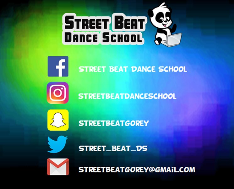 Street_Beat_DS's tweet photo. Contact us today to book your place 🐼 
#StreetBeat #gorey #dance #DanceMoms #getfit https://t.co/UZhzkvm738
