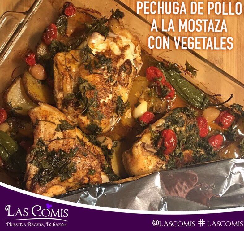 LasComis's tweet photo. #lascomis #pechugasdepolloalamostaza con #vegetales #sazondeliorti #recetacompleta en éste link           😋😋😋💜https://t.co/ntUerHsslY https://t.co/padxQcBzz5
