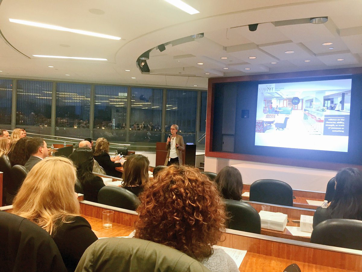 meredithjmcc's tweet photo. @Allsteel's Jan Johnson talking about workplace productivity at @CoreNetNE Annual Meeting. Social cohesion, y'all. #CoreNetNE https://t.co/ViWrEhG2XV