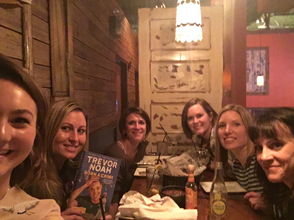 #TacoTuesday &amp; <a href="/Trevornoah/">Trevor Noah</a> #bornacrime with my cool new #bookclub <a href="/KACarnevale1/">Katie Carnevale</a> @Lauren56654672 <a href="/Jennipermichele/">Jennifer Hogancamp</a>
