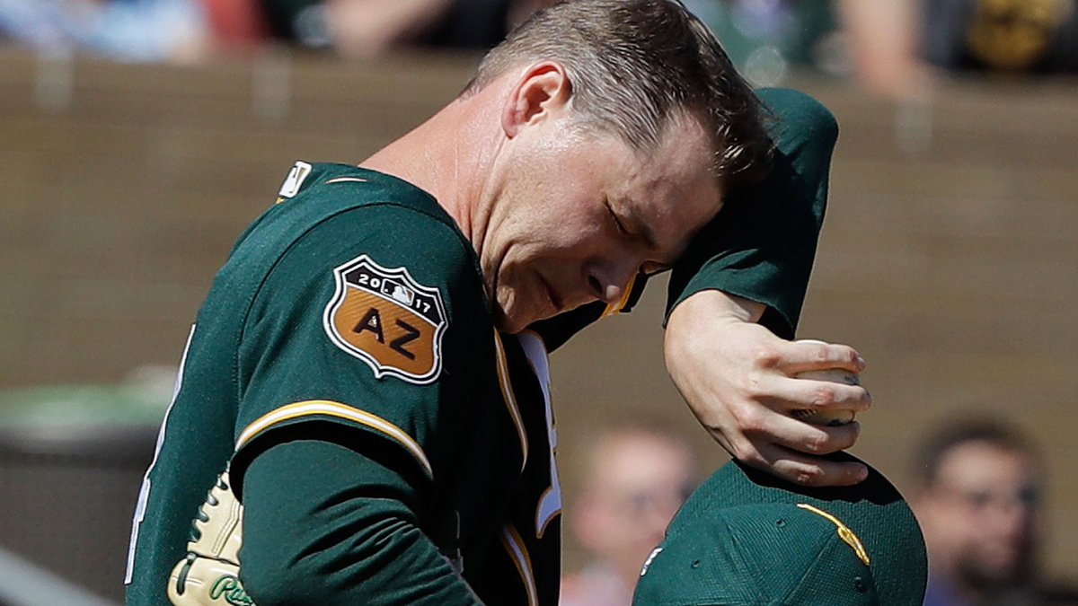 NBCSAuthentic's tweet photo. Revisiting the #Athletics top 5 questions from the start of spring https://t.co/dIGlJqZM2y (@JoeStiglichCSN) #AsTalk #MLB https://t.co/I55ZIemHYH