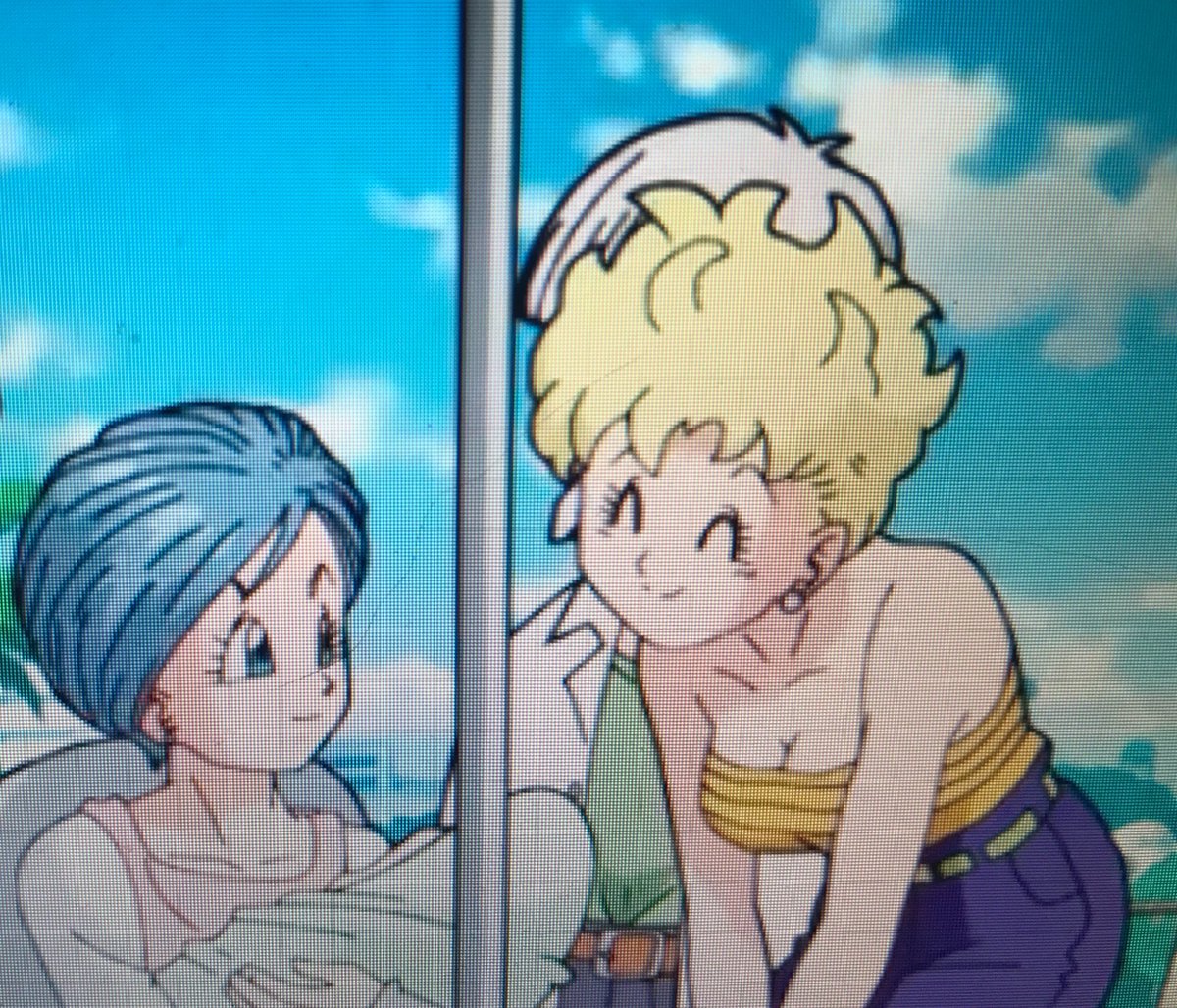 Oh! She's here! By divine intervention, nonetheless! Wish Bulma's birth was that easy! She's always been stubborn!
