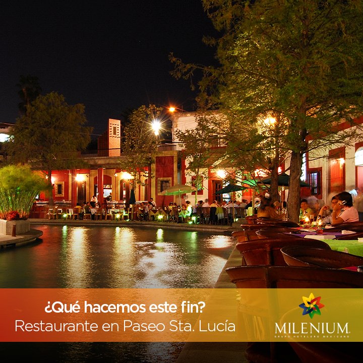 hotelesmilenium's tweet photo. ¡Disfruta del Paseo Santa Lucía! Se encuentran cerca:
@iStayHotel @travohotelmty @HolidayInnMtyPF
#HotelesMilenium
#UnMundoDeSensaciones https://t.co/WPlGmJkiYr