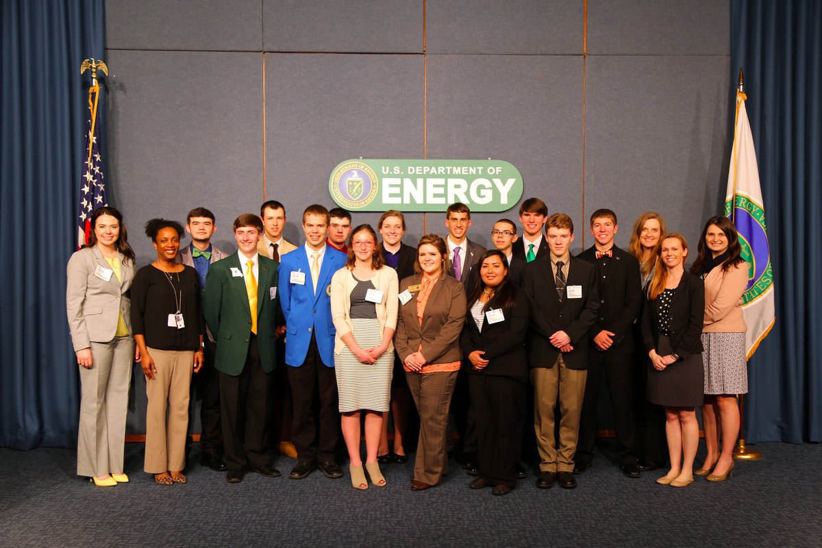 ENERGY's tweet photo. These @4H students were at @Energy HQ today to present ideas for helping rural landowners install small wind turbines. Nice work! https://t.co/9zyjsIEFAs
