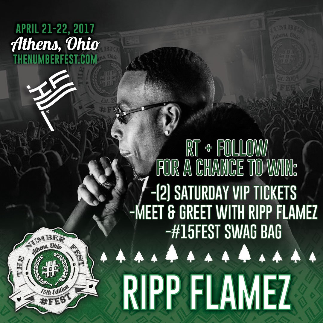 ImFromCle's tweet photo. RT &amp; Follow @ImFromCle for a chance to win:

2 VIP tickets to #15FEST

Meet + Greet w/ @Ripp_Flamez 🎤

Swag Bag (T-Shirt &amp; Stickers) https://t.co/XRs4fm8DT3