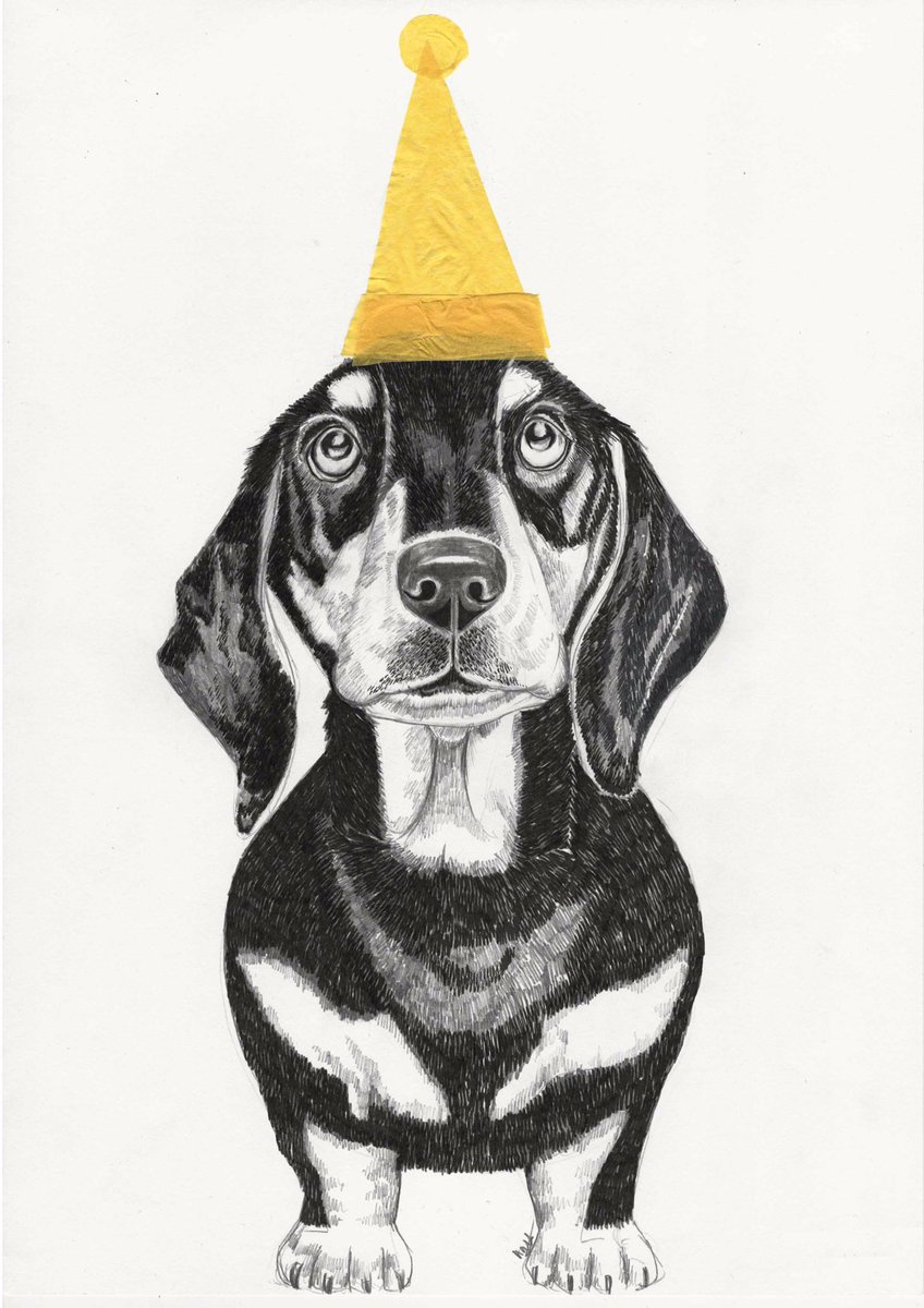 Cheeky #sausagedog custom #illustration that I did recently #daschsund